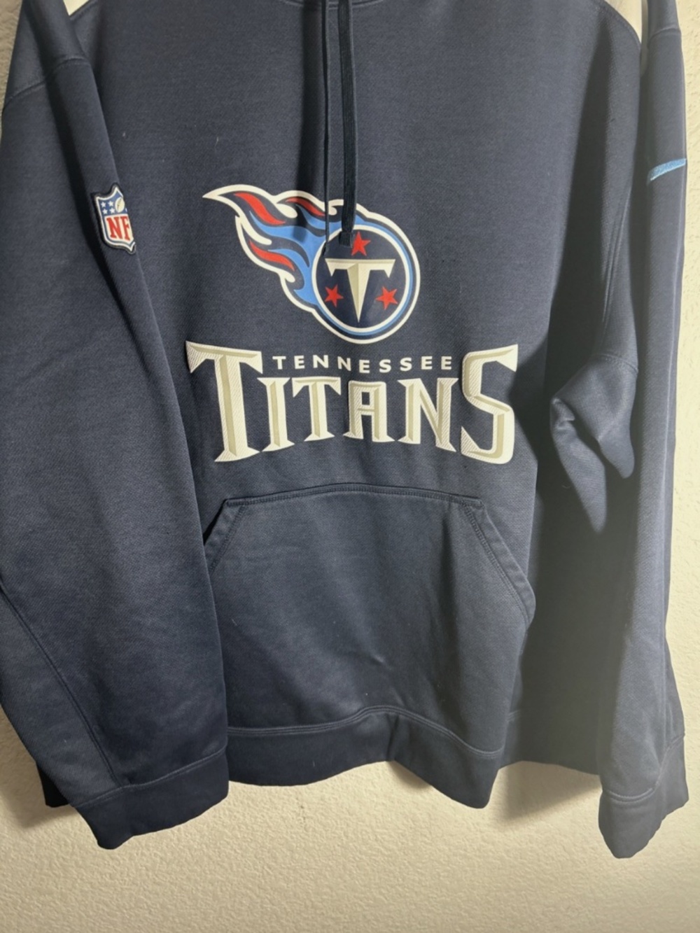 Tennessee Titans Hoodie Mens 3XL Blue Nike On Field Therma Fit NFL Sweatshirt - Picture 2 of 8